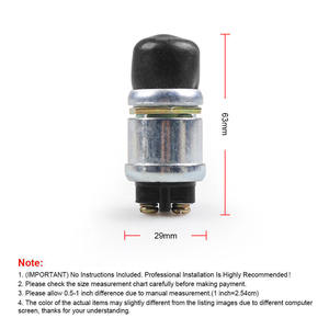 Interruptor de Encendido de un Solo Botón, Resistente al Agua, para Maquinaria Pesada, Vehículos Agrícolas, Interruptores de Botón de Presión Transfronterizos - Product Image 5