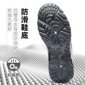 Botas de nieve de invierno para hombre, forradas de lana, gruesas y cálidas, de caña alta, de algodón, con tacón medio, de color sólido, cómodas para senderismo al aire libre - Product Image 5