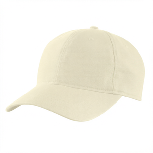 Cream Solid Color Baseball Cap Adjustable Curved Brim Unisex Cotton Sports <b>Sun</b> <b>Hat</b> for Outdoor Casual Wear - Product Image 1
