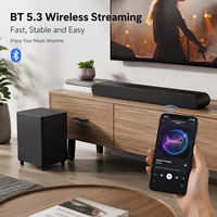 Barre de son Dolby Atmos 280W BT 5.3 sans fil, système de cinéma maison avec caisson de basses pour équipement TV