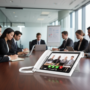 4G VoLTE Video 10.1 Inch Android <b>Desk</b> Phone <b>Large</b> Screen Smart Fixed Wireless for Office Communication HA04 Fixed Wireless Andro - Product Image 4