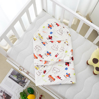 Couverture carrée en mousseline de coton écologique 6 couches, motif dessin animé, pour bébé, absorbante, pour la salle de bain, douce, épaisse, toutes saisons