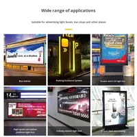 Panneau publicitaire extérieur LED à réflexion diffuse haute tension IP42 étanche à la pluie, film souple pour plafond, angle de vision 175°, 50000