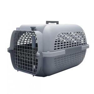 Caja de transporte de plástico para perros aprobada por envío aéreo con asa, jaulas para mascotas, bolsa de transporte y jaulas para casas de viaje con puerta de Metal - Product Image 1