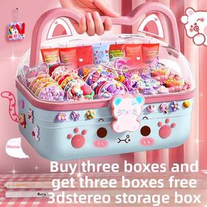 Set de Pegatinas de Goma con Forma de Pata de Gato Meng <span class=keywords><strong>Yiyi</strong></span>, Caja de Almacenamiento para Manualidades, Regalo de Cumpleaños para Niñas, Juguetes Infantiles, Compras Globales - Product Image 4