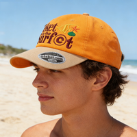 Casquette de baseball personnalisée bicolore en toile de coton à pois, modèle 5 A-Frame, structurée, style vintage, pour uniformes d'équipes sportives