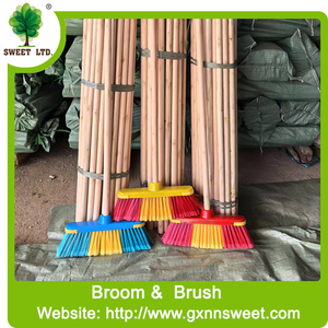 Balai long en bois du fabricant Sweet avec tête de balai en PET à manche <span class=keywords><strong>fantaisie</strong></span> pour articles ménagers et vadrouille à usage domestique - Product Image 3