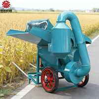 Décortiqueuse à haute efficacité pour maïs, soja et sorgho avec châssis mobile, décortiqueuse de riz et de blé, fabricant de machines à décortiquer le maïs