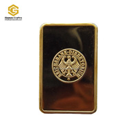 Métal Fer Laiton Aigle Croix Allemand Deutsche Plaqué Or Barre de Bullion