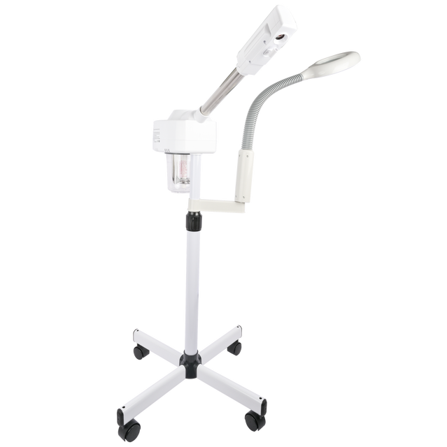 Professional Beauty Salon Spa Equipment Face Steam Machine 3X 5X Magnifying Lamp 2 in 1 Facial Steamer with Light