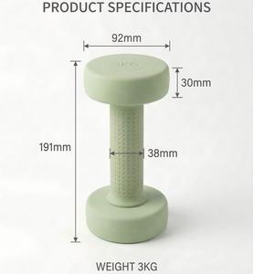 Juego de Mancuernas de Neopreno con Logotipo Personalizado, Diseño Hexagonal, Pesas de Hierro Fundido con Diversas Opciones de Color, Pesas para Pilates - Product Image 6