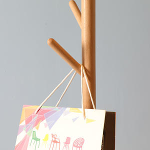 Perchero de madera maciza de 35x175 cm, diseño minimalista, estable y independiente para dormitorio y sala de estar - Product Image 4