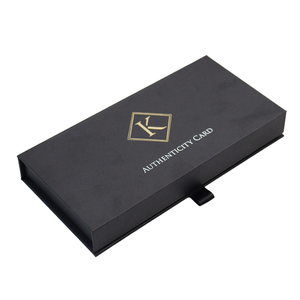 Biểu Tượng Tùy Chỉnh Sang Trọng Màu Đen Giấy Lưu Trữ Thẻ Lời Mời Gói Từ Kinh Doanh Tín Dụng VIP Thẻ Bao Bì Hộp Với Bên Trong - Product Image 3