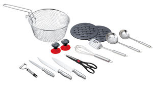 Tapa de <span class=keywords><strong>Termo</strong></span> de vidrio azul, juego de utensilios de cocina de acero inoxidable, juego de olla de inducción, gran oferta - Product Image 5