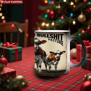 Mug en céramique noir givré 11 oz, blanc, pour sublimation, activable par la chaleur, pour impression personnalisée - Product Image 2