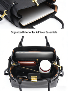 <span class=keywords><strong>Sac</strong></span> fourre-tout en <span class=keywords><strong>cuir</strong></span> <span class=keywords><strong>noir</strong></span> avec logo personnalisé, <span class=keywords><strong>sac</strong></span> à bandoulière avec logo personnalisé et fermoir doré, <span class=keywords><strong>sac</strong></span> décontracté pour femme avec poignée supérieure, tendance 2026 - Product Image 4