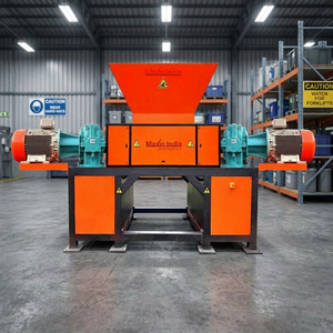 Broyeur de métaux à double arbre semi-automatique de qualité supérieure 4000-5000 kg/h, concasseur industriel de ferraille pour le recyclage - Product Image 1