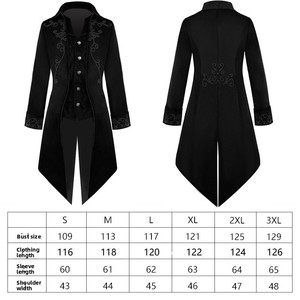 <b>Men's</b> New European/American Medieval Retro Long Corduroy <b>Poncho</b> Formal Wear Genuine Leather Polyester Foreign Trade Clothing - Product Image 5