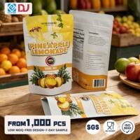 Groothandel op maat gemaakte voedselveilige stand-up pouch voor huisdierenvoer, instant dranken, fruit-sappoeder, opslag, ritssluiting, hersluitbaar, treklipje