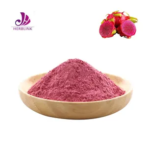 Food Grand Pitaya bubuk buah Pitaya, bedak buah naga merah muda kering beku ekstrak Pitaya besar