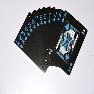 Baraja de Cartas de Póker Personalizadas al por Mayor, Impresas Profesionalmente, con Núcleo Negro, Papel de 310 g/m², 100 Cartas de Plástico con Diseño de Calavera - Product Image 5