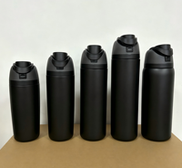 Bouteille d'eau sport isotherme à double paroi OEM de 24 oz en acier inoxydable avec couvercle verrouillable, utilisation à une main, sans BPA
