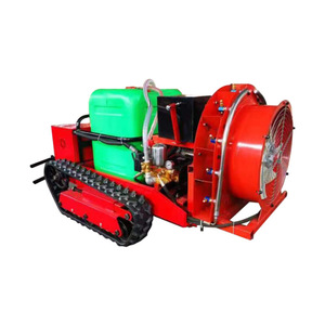 Pulvérisateur agricole télécommandé avec chenilles pour usage agricole, type souffleur à moteur - Product Image 1
