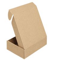 2022 Boîte d'emballage pour ongles artificiels Boîtes de papier d'expédition noires