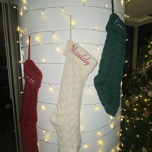 Décorations <span class=keywords><strong>de</strong></span> Noël personnalisées Chaussettes tricotées brodées personnalisées avec des noms <span class=keywords><strong>de</strong></span> bébé Chaussettes cadeaux - Product Image 5