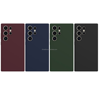 Étui de téléphone sport antichoc en silicone liquide avec doublure en microfibre et protection d'appareil photo pour S26/S25/S24 Ultra