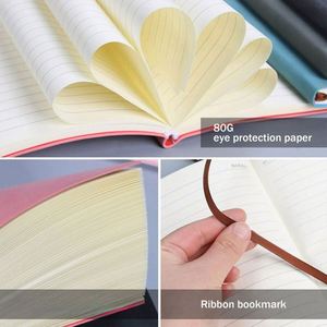 Cuaderno de Tapa Dura de Cuero A5 de Primera Calidad, 100 Hojas, Cosido con Hilo, Personalizado con Portaplumas y Logotipo Personalizado - Product Image 2