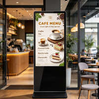 Kiosque interactif numérique sur pied de 65 pouces avec écran tactile pour affichage publicitaire, ascenseurs, banques, centres financiers et affichage de texte