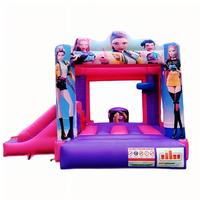 Château gonflable commercial K-POP Demon Hunters de 10x15 pieds, personnalisable pour les fêtes d'enfants en extérieur