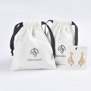 High Quality Cotton Linen <b>Drawstring</b> Skincare Product Perfume Packing Bag Custom Logo Printed Gift Makeup Linen <b>Pouch</b> - Product Image 6