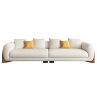 Canapé moderne en tissu blanc 1-2-3 places, canapé de luxe léger, designer, hôtel, salon, meubles, canapé droit en velours Teddy