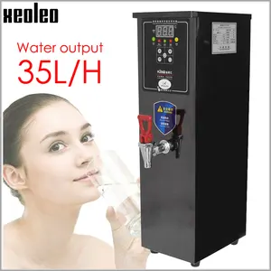 Xeoleo Commercial distributeur D'eau Chaude 10L machine à Eau chaudière à Eau en acier Inoxydable pour le magasin de thé de bulle 2500W 35L/H type Bureau
