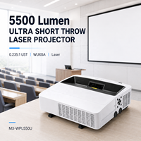 Projecteur laser à ultra courte focale 0,235:1, 5500 lumens, WUXGA, pour salle de classe et salle de formation