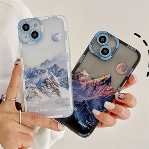 Custodia Trasparente Estetica con Montagne Innevate per <span class=keywords><strong>iPhone</strong></span> 16 Pro Max XR <span class=keywords><strong>XS</strong></span>, <span class=keywords><strong>Cover</strong></span> di Lusso in <span class=keywords><strong>Silicone</strong></span> Morbido Antiurto per S25Ultra - Product Image 6