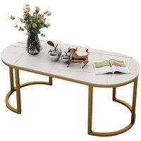 Table basse épaissie pour salon, style moderne en dalle de roche pour usage domestique, table basse scandinave minimaliste et tendance