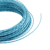Kabel Data Bus Penerbangan HPDCF1522 2 inti 26AWG Tembaga Berlapis Perak dengan Pelapis FEP Anyaman Ganda dan Isolasi XETFE