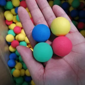 Multi色3センチメートルFoam Ball Shooter EVA Soft Foam Balls Power Popper Foam Balls