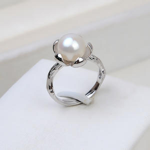 เวนชี่ เอส 925 แหวนเงินรูปต้นบัวแบบเปิดสไตล์เรโทร ปรับขนาดได้ 7-9 อุปกรณ์ตกแต่งนิ้วมือ DIY 16755 - Product Image 2