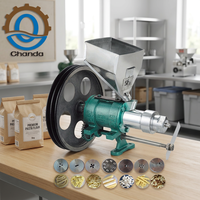 HN QDMECH Machine compacte de fabrication de pop-corn rond, de gâteaux soufflés au riz et de produits alimentaires soufflés à base de céréales, extrudeuse de maïs soufflé