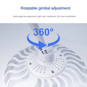 Moderne 45W LED Ventilateur Lumière E27 Intérieur Intelligent Télécommande 3 Couleur Variable Gradation Réglage De La Vitesse Du Vent Ménage USB - Product Image 2