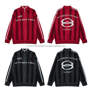 Jersey de Fútbol Estilo Otoño 2026, Cuello Redondo, Diseño Jacquard con Letras Vintage, Corte Holgado, Algodón en la Parte Delantera - Product Image 2