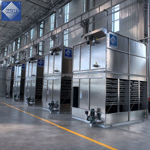 Système de refroidissement par compresseur à ammoniac NH3 R717 avec condenseur évaporatif pour la réfrigération industrielle des usines de glace - Product Image 1