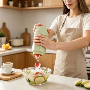Moule à glaçons 3 couleurs en forme de cubes, de qualité alimentaire, à usage domestique, pour une utilisation à une main, modèle 2026 - Product Image 2