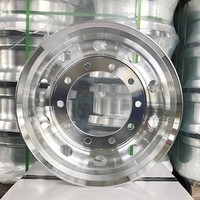 Jante de roue en aluminium sans chambre à air de 22.5 pouces, vente directe d'usine en chine, 22.5x6.75, 22.5x6.75, 22.5x7.5, 22.5x8.25, pour camion