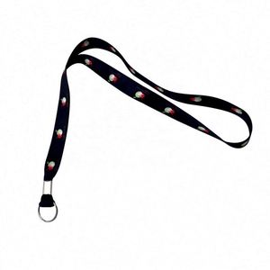 Nouveau cordon de cou promotionnel en polyester tendance avec porte-badge en plastique - Product Image 2