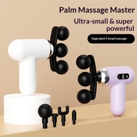 Herramienta de Masaje Portátil Mini para Uso Doméstico OEM, Pistola de Masaje Facial Eléctrica Recargable con Pantalla Digital para Relajar los Músculos